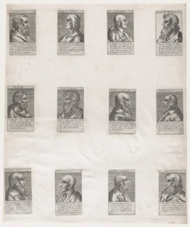 Speculum Romanae Magnificentiae: Portraits of the Ancient Philosophers, 16th century., 16th century. Creator: Anon.