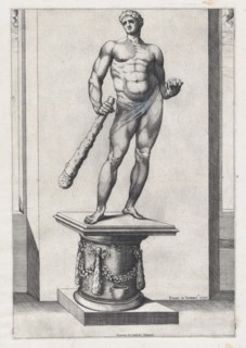 Speculum Romanae Magnificentiae: Hercules with the apples of the Hesperides, 1581., 1581. Creator: Diana Mantuana.