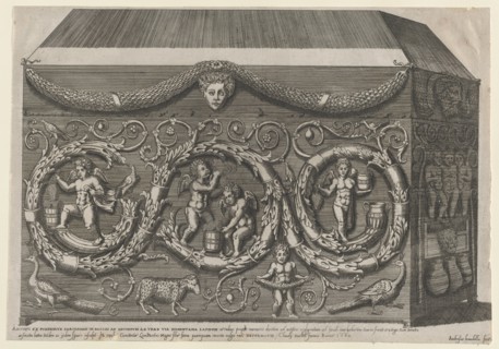 Speculum Romanae Magnificentiae: Decorated Sarcophagus with Arabesques, 1582., 1582. Creator: Giovanni Ambrogio Brambilla.