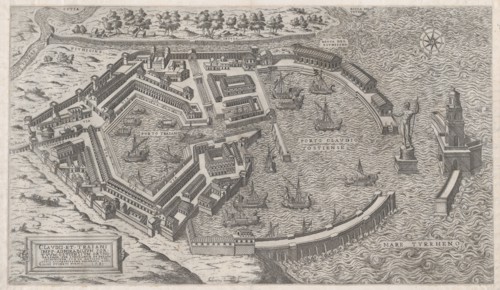 Speculum Romanae Magnificentiae: Port of Rome, 1581., 1581. Creator: Giovanni Ambrogio Brambilla.