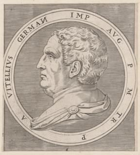 Speculum Romanae Magnificentiae: Vitellius, from The Twelve Caesars, ca. 1500-1534., ca. 1500-1534. Creator: Marcantonio Raimondi.