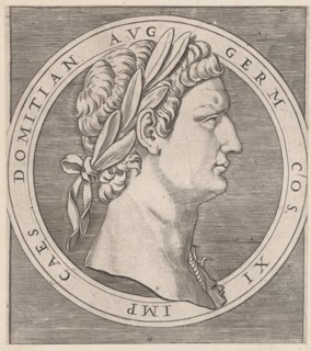 Speculum Romanae Magnificentiae: Domitian, from The Twelve Caesars, ca. 1500-1534., ca. 1500-1534. Creator: Marcantonio Raimondi.