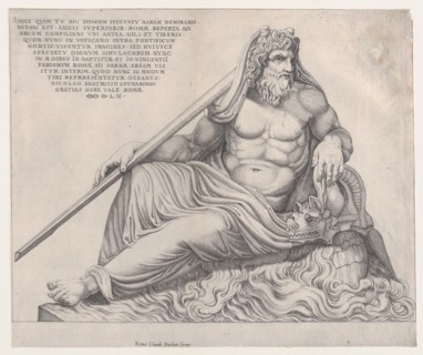 Speculum Romanae Magnificentiae: The Ocean God, 1560., 1560. Creator: Nicolas Beatrizet.