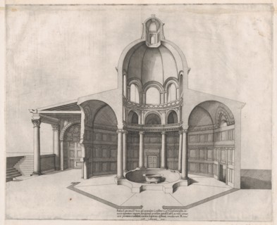 Speculum Romanae Magnificentiae: Interior of the Lateran, 16th century., 16th century. Creator: Nicolas Beatrizet.