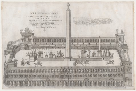 Speculum Romanae Magnificentiae: Circus Flaminius, 1553., 1553. Creator: Nicolas Beatrizet.