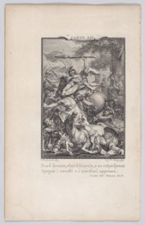 Canto 14, Stanza 45, from Orlando Furioso, 1774., 1774. Creator: Nicolas de Launay.