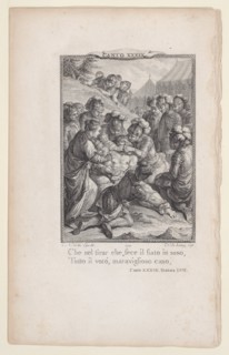 Canto 39, Stanza 57, from Orlando Furioso, 1774., 1774. Creator: Nicolas de Launay.