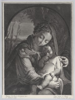 Virgin with the sleeping Christ child, 1708., 1708. Creator: Nicolas Etienne Edelinck.