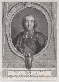 Portrait of Charles d'Orleans, Abbe of Rothelin, 1744-49., 1744-49. Creator: Nicolas Henri Tardieu.