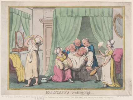 Falstaff's Wedding Night, October 1807., October 1807. Creator: Nicolaus Heideloff.