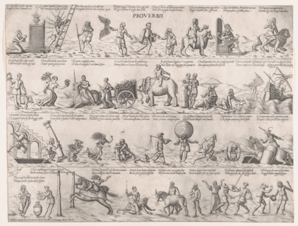 Proverbi (Proverbs), 1564., 1564. Creator: Nicolo Nelli.