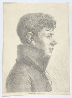 Portrait of a Young Man in Profile, 1808., 1808. Creator: Paul Anton Skerl.