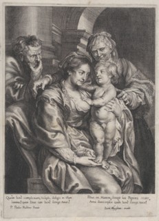Holy Family with Saint Anne, ca. 1620-70., ca. 1620-70. Creator: Paulus Pontius.