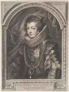 Portrait of Elisabeth of Bourbon, Queen of Spain, 1632., 1632. Creator: Paulus Pontius.