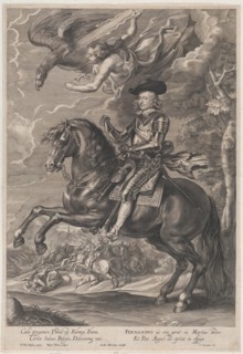 Portrait of Cardinal-Infante Ferdinand of Austria, on horseback, ca. 1640-53., ca. 1640-53. Creator: Paulus Pontius.