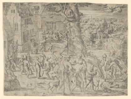 The Village Fair, 1549., 1549. Creator: Possibly by Peeter van der Borcht.