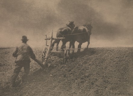 A Stiff Pull, 1880s, printed 1887., 1880s, printed 1887. Creator: Dr Peter Henry Emerson.