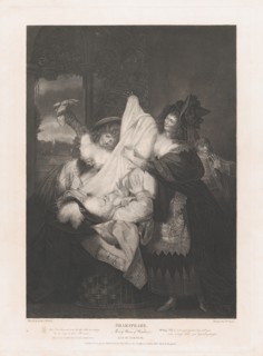 Falstaff in the Buck Basket (Shakespeare, Merry Wives of Wi..., first published 1793; reissued 1852. Creator: Peter Simon.