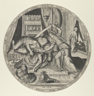 Judith (from "Famous Women from the Old Testament", set of 6). Creator: Philip Galle.