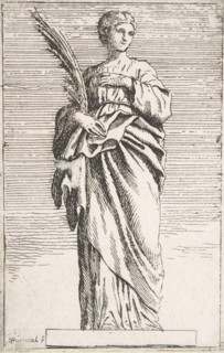 Standing Female Figure, ca. 1739-40., ca. 1739-40. Creator: Pierre Ignace Parrocel.