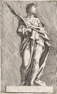 Standing Female Figure, ca. 1739-40., ca. 1739-40. Creator: Pierre Ignace Parrocel.
