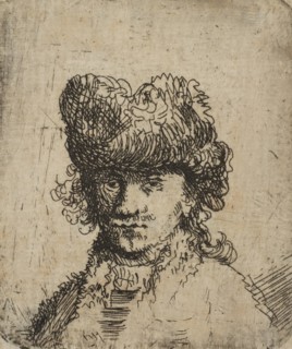 Self-Portrait in a Fur Cap: Bust, 18th century., 18th century. Creator: Unknown.