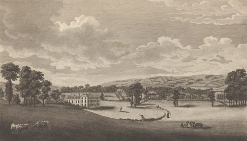 Preston Hall in Aylesford, in the County of Kent, from Edward Hasted's, The History and..., 1777-90. Creator: Richard Bernard Godfrey.