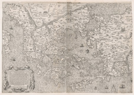 Speculum Romanae Magnificentiae: Map of Greece, mid-16th century., mid-16th century. Creator: Sebastiano di Re.
