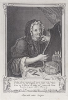 The Coquettish Widow, 1747., 1747. Creator: Simon Nicolas Duflos.