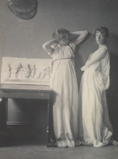 Two Pupils in Greek Dress, 1883., 1883. Creator: Thomas Eakins.