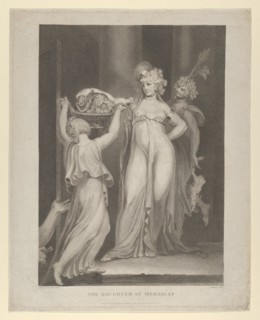 The Daughter of Herodias (Salome Receiving the Head of John the Baptist, Matthew 14:10-11)..., 1798. Creator: Thomas Holloway.