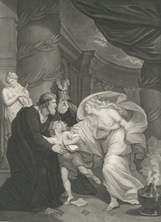 Rome, Titus's Garden-Lucius Pursued by Lavinia (Shakespeare..., first published 1793; reissued 1852. Creator: Thomas Kirk.