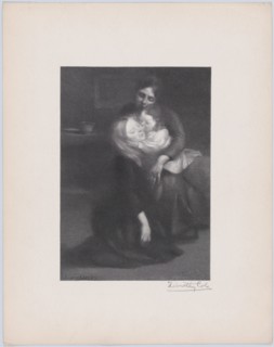 Intimité (The Kiss), 1910., 1910. Creator: Timothy Cole.