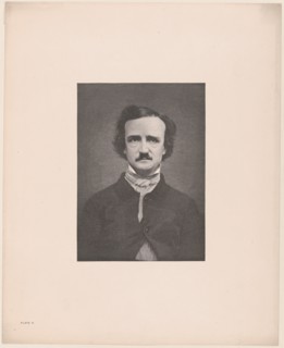 Portrait of Edgar Allan Poe, 1880., 1880. Creator: Timothy Cole.