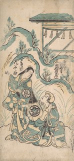 Ichimura Kamezo and Arashi Tomonosuke, ca. 1748., ca. 1748. Creator: Torii Kiyomasu I.