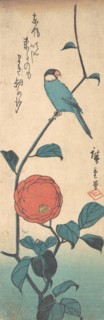 Camellia and Finch, ca. 1840., ca. 1840. Creator: Ando Hiroshige.