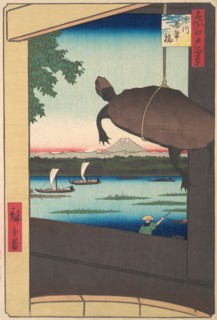Mannen Bridge, Fukagawa, 1858., 1858. Creator: Ando Hiroshige.