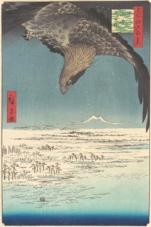 ?Jumantsubo Plain at Fukagawa Susaki,? from the series One Hundred Famous Views of Edo (Me..., 1856. Creator: Ando Hiroshige.