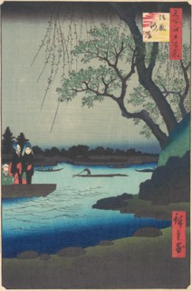 Ommayagashi, Sumida River, ca. 1857., ca. 1857. Creator: Ando Hiroshige.
