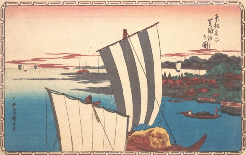 Shell Gathering at Shibaura. Creator: Ando Hiroshige.