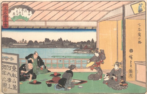 Teahouse at Hirokoji, ca. 1835-42., ca. 1835-42. Creator: Ando Hiroshige.