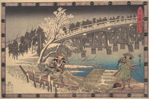 Scene I in Act XI of Chushingura, ca. 1835., ca. 1835. Creator: Ando Hiroshige.