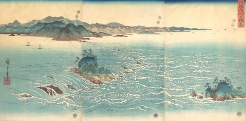 Rapids at Naruto, 1857., 1857. Creator: Ando Hiroshige.