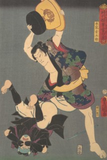 Contemporary Rendition of a Rogue: Kinezumi Kichigoro, 19th century., 19th century. Creator: Utagawa Kunisada.