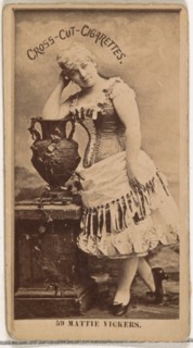 Card Number 59, Miss Mattie Vickers, from the Actors and Actresses series (N145-2) issued..., 1880s. Creator: Unknown.