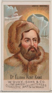 Dr. Elisha Kent Kane, from the series Great Americans (N76) for Duke brand cigarettes, 1888., 1888. Creator: Unknown.