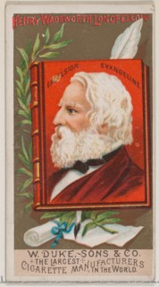 Henry Wadsworth Longfellow, from the series Great Americans (N76) for Duke brand cigarette..., 1888. Creator: Unknown.