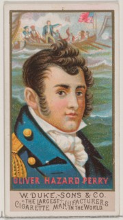 Oliver Hazard Perry, from the series Great Americans (N76) for Duke brand cigarettes, 1888., 1888. Creator: Unknown.