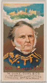 General Winfield Scott, from the series Great Americans (N76) for Duke brand cigarettes, 1888., 1888 Creator: Unknown.