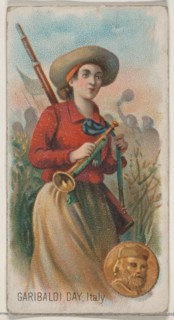 Garibaldi Day, Italy, from the Holidays series (N80) for Duke brand cigarettes, 1890., 1890. Creator: George S. Harris & Sons.